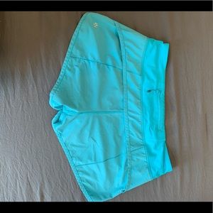 Lululemon Shorts. Aqua Blueish Color. 2.5” inseam.